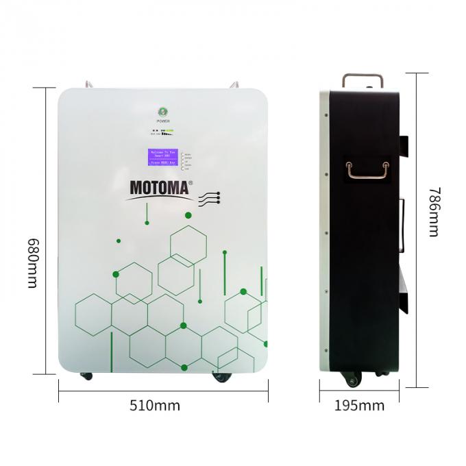 van de het Lithiumbatterij van 48V 150Ah Lifepo4 het Pak 7.5KW voor Zonnemachtsmuur 0