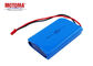Li Polymer Wearable Device Battery, Bluetooth-Hoofdtelefoonbatterij 7.4V 1950mah
